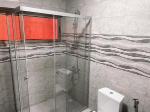 Koupelna v ubytování Krater apartments