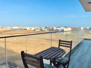 Balkón nebo terasa v ubytování T1 panorâmico no Medsal Residence + 4 fotografie