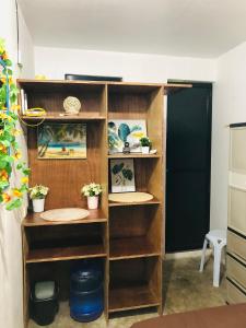 Η κουζίνα ή μικρή κουζίνα στο Honu Homestay Siargao