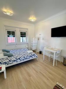 TV a/nebo společenská místnost v ubytování Studio in Alfama- Beco de São Miguel