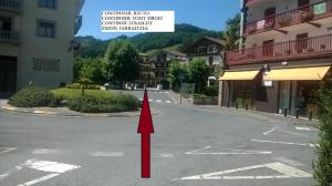 Nespecifikovaný výhled na hory nebo výhled na hory při pohledu z hostelu