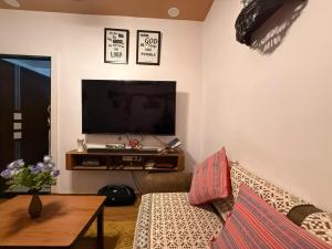 TV a/nebo společenská místnost v ubytování Sunset view homes