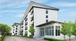a rendering of a white apartment building at B2 Korat Boutique and Budget Hotel in Ban Pra Dok