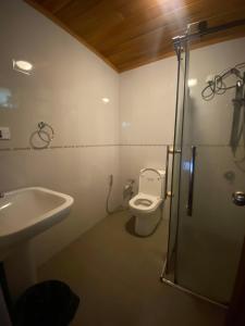 A bathroom at Glenfalls Rest