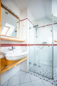 Koupelna v ubytování Aparthotel CITY