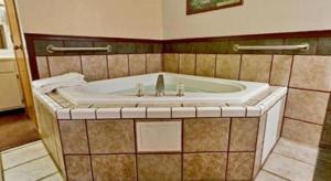 Vannituba majutusasutuses Americas Best Value Inn & Suites Thief River Falls +36 fotot