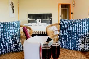 Istumisnurk majutusasutuses La Montagne Guest Lodge