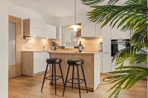 Kuchyň nebo kuchyňský kout v ubytování Ferienhaus am Skilift, Kinder & Familie willkommen