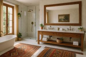 Koupelna v ubytování The flowres STC