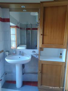 Koupelna v ubytování Case Pelati