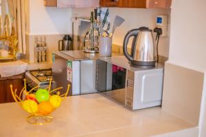 Kuchyň nebo kuchyňský kout v ubytování Hankscom apartments