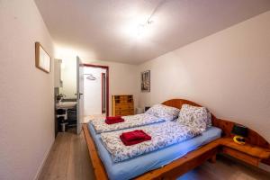 Postel nebo postele na pokoji v ubytování Large Apartment In The Vacation Center Whirlpool