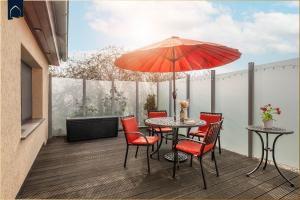 En balkon eller terrasse på Ferienhaus Janina Ferienhaus Janina