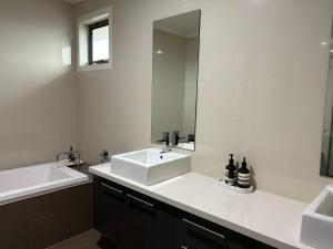 Koupelna v ubytování Lucky Home