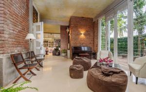 Posezení v ubytování Rock Ledge