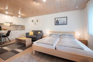 Voodi või voodid majutusasutuse Ferienwohnung Möhrle toas