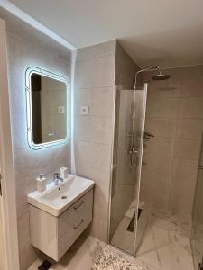 Koupelna v ubytování Impresia apartments 2