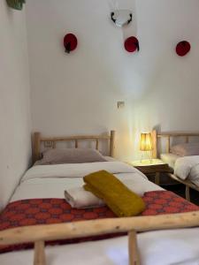 Postel nebo postele na pokoji v ubytování Berber RIAD with big terrace