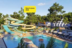 a new water park with a water slide at Valamar Diamant Hotel in Poreč