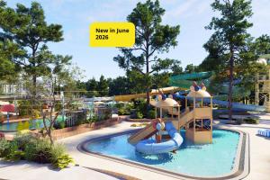 a new water park with a new slide and slides at Valamar Diamant Hotel in Poreč