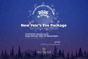 布拉索夫阿罗宫酒店的带有圣诞树的除夕礼包