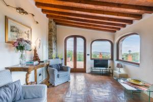 Χώρος καθιστικού στο Poggio de' Galli