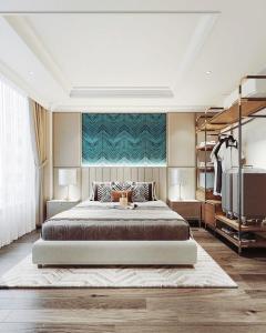 Ένα ή περισσότερα κρεβάτια σε δωμάτιο στο Dong Xuan Boutique Hotel