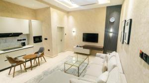 Kuchyň nebo kuchyňský kout v ubytování Haidisla Apartments Abuja