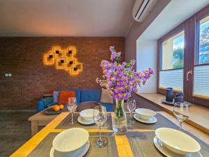 Posezení v ubytování Apartament Komarno IV