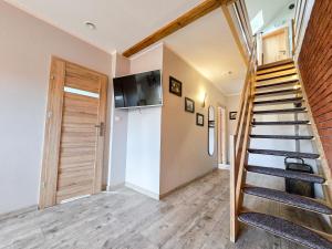 TV a/nebo společenská místnost v ubytování Apartament Komarno IV