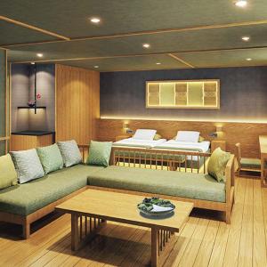 Χώρος καθιστικού στο 鹿のや