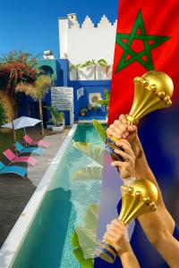 Bazén v ubytování Riad Maison de ville piscine privée nebo v jeho okolí