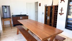 Kuchyň nebo kuchyňský kout v ubytování ASA | Cobertura Beira mar | Vista 180° | 4QT | 2V + 25 fotografií