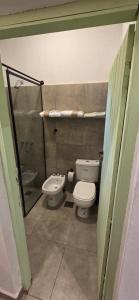 a bathroom with a toilet and a sink at Pipa Alquiler Temporal in Resistencia