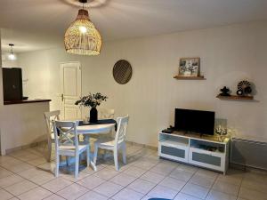 TV a/nebo společenská místnost v ubytování Le Patis