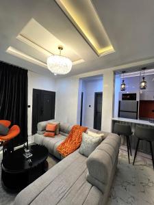 Kuchyň nebo kuchyňský kout v ubytování Pat Luxury Apartments