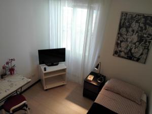 TV a/nebo společenská místnost v ubytování B&B Rosa Blu