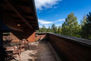 Balkón nebo terasa v ubytování Abies Alba