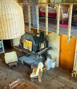 リベラにあるLos Tres Rubiosのリビングルーム(コンロ付)の上から望めます。