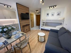 Χώρος καθιστικού στο Apartament przy Baszcie