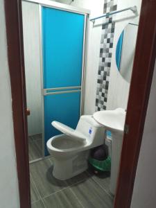 Koupelna v ubytování Hotel Santa Bárbara Mompox