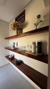 Køkken eller tekøkken på Casa Rosada em Rio de Contas + 14 billeder