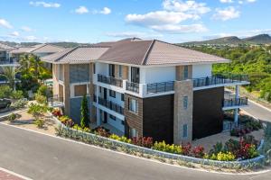 an aerial view of a house at Azure Penthouse in Willemstad