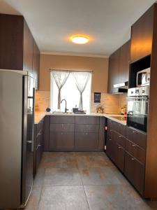 Kuchyň nebo kuchyňský kout v ubytování Árbakki-Guesthouse near Egilsstaðir