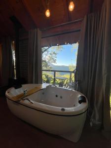 Ένα μπάνιο στο Chalé Refúgio Panorâmico +19 φωτογραφίες