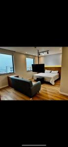 Postel nebo postele na pokoji v ubytování Hospedez - Flat Osasco Trade Center