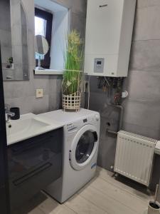 ユールマラにあるSunnyhouseのキッチン(洗濯機、シンク付)