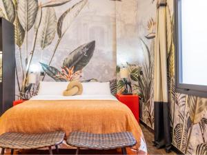 Postel nebo postele na pokoji v ubytování Casa Debod