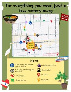a map of a few meters away at Casa com suítes privativas - Localização no centro, perto de serviços e pontos turísticos in Belém