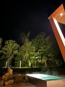 Πισίνα στο ή κοντά στο Foundation - Waldhaus mit Sauna & Hottub